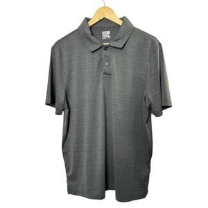 32 Degrees Cool Gray Short Sleeve Polo Shirt Men's Size Large New